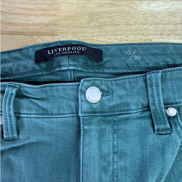 Liverpool Jeans‎ High Rise Ankle Skinny Pants Evergreen Green Size 10/30 - Picture 7 of 9
